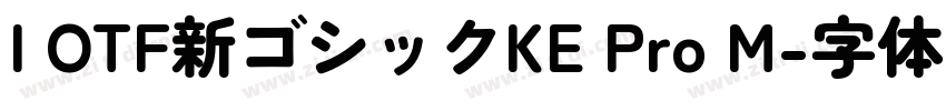 I OTF新ゴシックKE Pro M字体转换